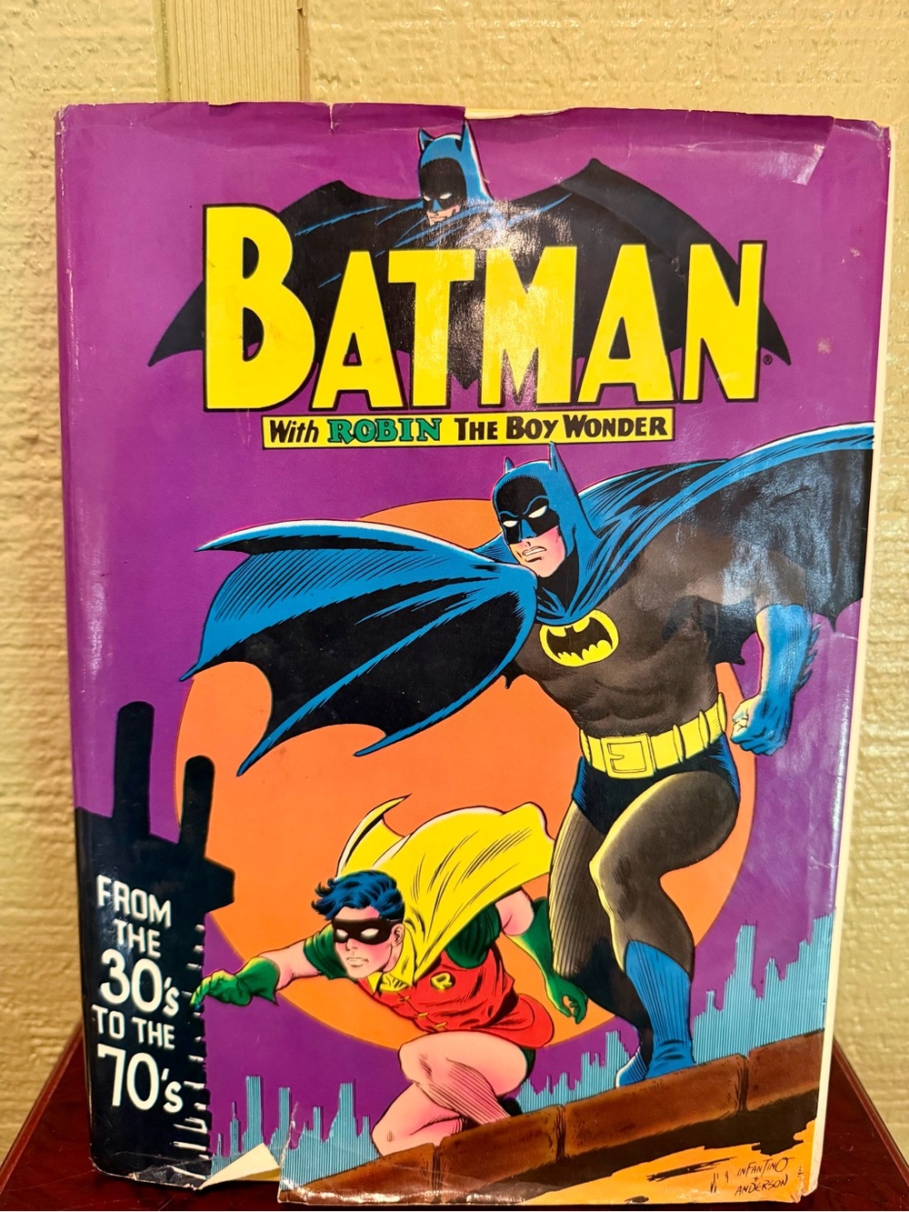 Batman With Robin the Boy Wonder From the 30’s to the 70’s HC 1971 Bonanza Books